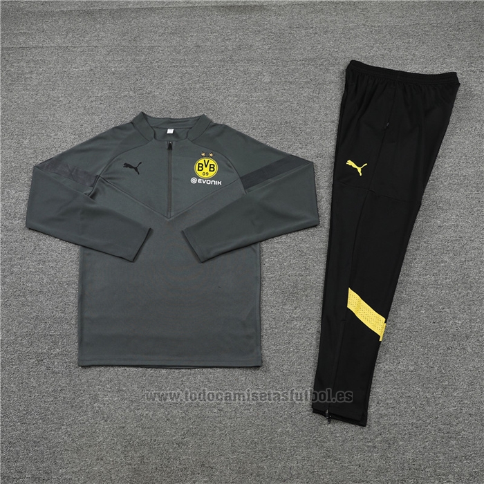 Chandal de Sudadera del Borussia Dortmund 2022-2023 Gris